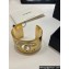 Chanel Metal & Resin Cuff Bracelet ABD663 Gold & White 2024