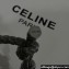 Celine Triomphe Beach Bracelet Gray in Acrylic and Brass with Rhodium Finish 2024