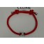 Celine Triomphe Beach Bracelet Red in Acrylic and Brass with Rhodium Finish 2024
