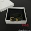 Celine Les Cuirs Celine Double Bracelet Dark Olive in Calfskin and Brass with Gold Finish 2024