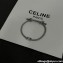 Celine Triomphe Beach Bracelet Gray in Acrylic and Brass with Rhodium Finish 2024