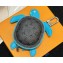 Louis Vuitton LV Turtle Pouch Bag Charm M01471 Turquoise/Black 2024