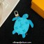 Louis Vuitton LV Turtle Pouch Bag Charm M02049 Turquoise 2024