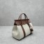 Loro Piana Loom bag L32 in Cotton, Linen Natural/caramel Sugar (B4AU)