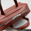 Celine Leather Bowling Bag Brown