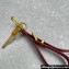 Miu Miu Leather key ring trick 5TT176 Red 2024