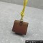 Miu Miu Leather, cord, and metal trick with mini-pouch bag 5TL515 Cognac/Yellow 2024
