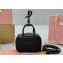 Miu Miu Leather micro bag 5NR036 Black 2024