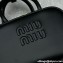 Miu Miu Leather micro bag 5NR036 Black 2024