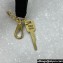 Miu Miu Leather key ring trick 5TT176 Black 2024
