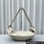 Lemaire Large Croissant Soft Calfskin Shoulder Bag 8820 White
