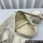 Lemaire Large Croissant Soft Calfskin Shoulder Bag 8820 White