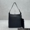 The Row Blake Hobo Shoulder Bag Black
