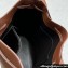 The Row Belvedere leather shoulder bag Brown