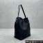 The Row Belvedere leather shoulder bag Black