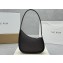 The Row Half Moon Bag in Grained leather Coffee