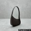 The Row Half Moon Bag in Smooth leather Coffee