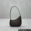 The Row Half Moon Bag in Smooth leather Coffee
