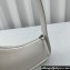 The Row Half Moon Bag in Smooth leather White