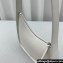 The Row Half Moon Bag in Smooth leather White