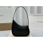 The Row Half Moon Bag in Smooth leather Black