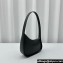 The Row Half Moon Bag in Smooth leather Black