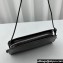 The Row Dalia shiny kid leather shoulder bag Dark Gray