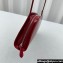 The Row Dalia shiny kid leather shoulder bag Red