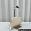 The Row Dalia shiny kid leather shoulder bag White