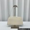 The Row Dalia shiny kid leather shoulder bag White