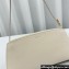 The Row Dalia shiny kid leather shoulder bag White