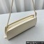The Row Dalia shiny kid leather shoulder bag White