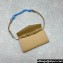 Miu Miu Leather wallet with leather and cord shoulder strap 5MT025 Beige 2024
