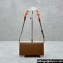 Miu Miu Leather wallet with leather and cord shoulder strap 5MT025 Cognac 2024