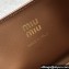Miu Miu Leather wallet with leather and cord shoulder strap 5MT025 Cognac 2024