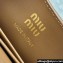 Miu Miu Leather wallet with leather and cord shoulder strap 5MT024 Cognac 2024