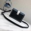 Prada Cahier Stud Printed Leather Bag 1BD121 Black 2018