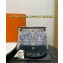 Hermes Herbag Zip 31 bag Dark Blue with Silver Hardware in H Plume canvas with "Circuit 24" motif (Full Handmade)