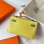 Hermes Mini Pochette Bag In Original Epsom Leather Yellow/Blue/Green/Orange/Fuchsia (Full Handmade)