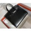 Hermes Birkin 25/30 In Original Box Leather Black with Silver Hardware (Full Handmade)