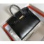 Hermes Birkin 25/30 In Original Box Leather Black with Gold Hardware (Full Handmade)