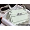 Hermes mini jypsiere bag in swift leather Pale Green with Gold/Silver Hardware (original quality+handmade)