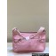 Hermes mini jypsiere bag in swift leather Pink with Silver Hardware (original quality+handmade)