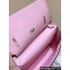 Hermes mini jypsiere bag in swift leather Pink with Silver Hardware (original quality+handmade)