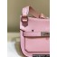 Hermes mini jypsiere bag in swift leather Pink with Silver Hardware (original quality+handmade)