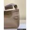 Hermes mini jypsiere bag in swift leather Elephant Gray with Gold/Silver Hardware (original quality+handmade)