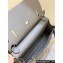 Hermes mini jypsiere bag in swift leather Gray with Silver Hardware (original quality+handmade)