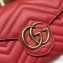 Gucci GG Marmont Matelasse Chevron Mini Bag 474575 Red 2017