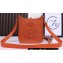 Hermes Mini Evelyne Bag In Original Togo Leather Orange with Gold Hardware (Machine Made)