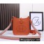 Hermes Mini Evelyne Bag In Original Togo Leather Orange with Gold Hardware (Machine Made)